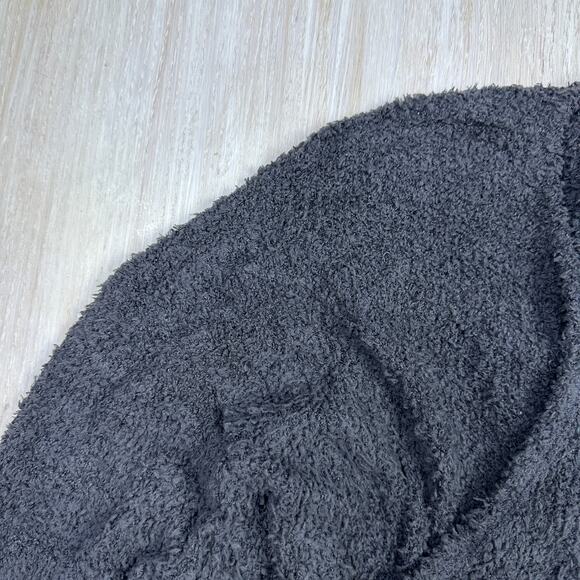 Beyond Yoga Gray Waterfall Draped Open Front Casual Cardigan Sweater Small - Picture 3 of 16